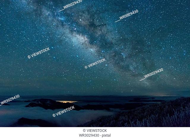 Night view of Sichuan Plateau