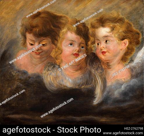 Three angel heads in the clouds. Creator: Rubens, Pieter Paul (1577-1640)