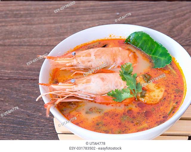 tom yum soup / thailand food / hot and sour soup /tom yum kung