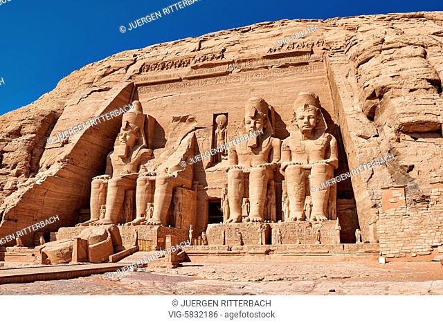 EGYPT, ABU SIMBEL, 11.11.2016, Great Temple of Ramesses II, Abu Simbel temples, Egypt, Africa - Abu Simbel, Egypt, 11/11/2016
