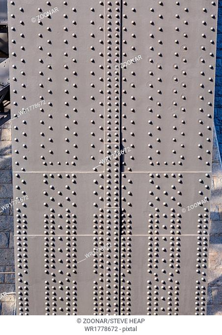 Detail of nuts and bolts of Sydney Harbour Bridge