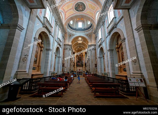 Bom Jesus Sanctuary interior in Braga, Portugal