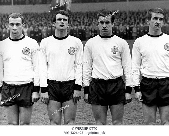 Fussball, Europameisterschaft 1968, Qualifikation, Gruppe 4, Gruppenspiel 1967, Stadion Rote Erde in Dortmund, Deutschland gegen Albanien 6:0