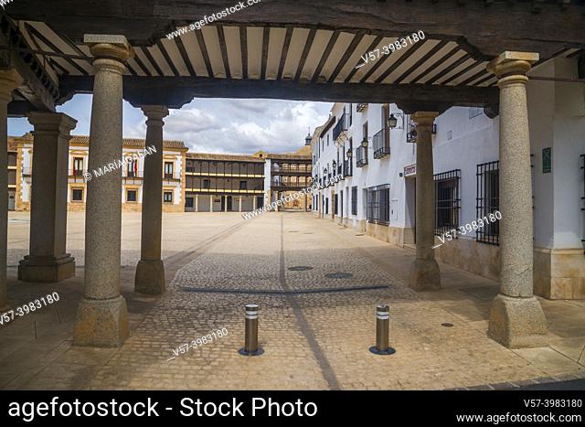 Plaza Mayor. Tembvleque, Toledo province, Castilla La Mancha, Spain