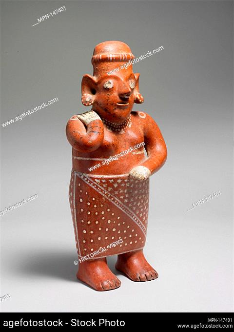 Standing Female Figure. Date: 1st century B.C.-A.D. 3rd century; Geography: Mexico, Mesoamerica, Jalisco; Culture: Tala-Tonaló; Medium: Ceramic; Dimensions: H