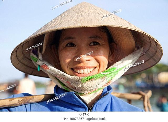Vietnam, Hoi An, Portrait of Woman