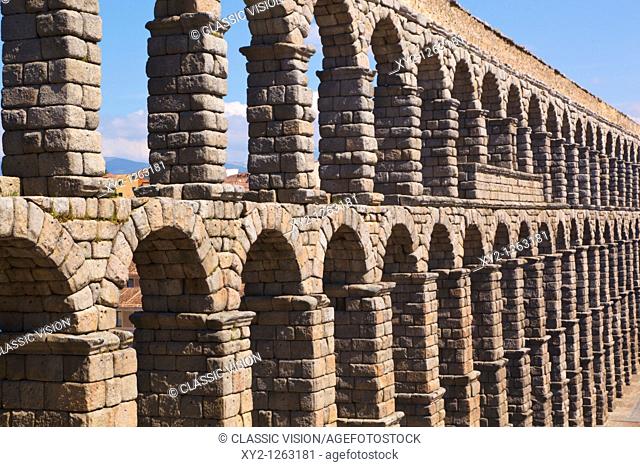 Segovia, Segovia Province, Spain  The Roman aqueduct  UNESCO World Heritage Site