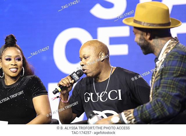 State of the Culture Live! with Joe Budden (r), Remy Ma (l) and Too Short (c) at the Revolt Summit x AT&T LA on October 25, 2019 at Magic Box in Los Angeles