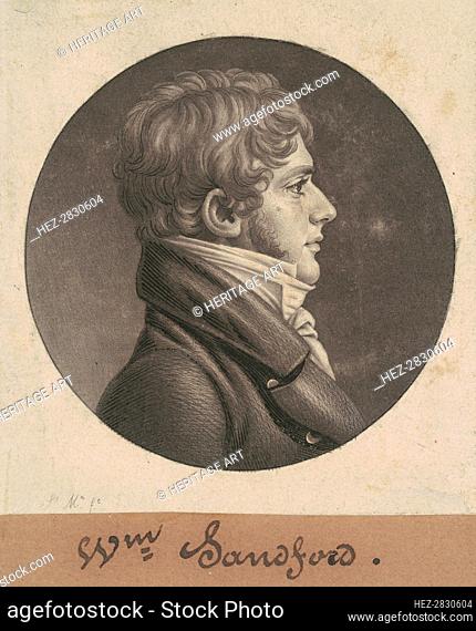 William Sanford, 1804-1806. Creator: Charles Balthazar Julien Févret de Saint-Mémin