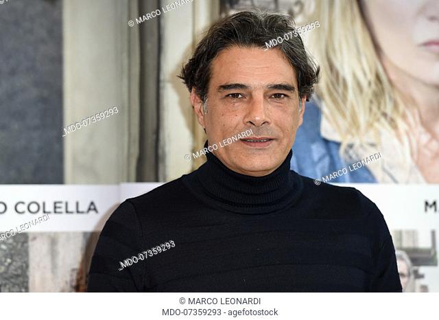 Italian actor Marco Leonardi during Aspromonte - la terra degli ultimi photocall at the Hotel Bernini Bistol. Rome (Italy), November 8th, 2019