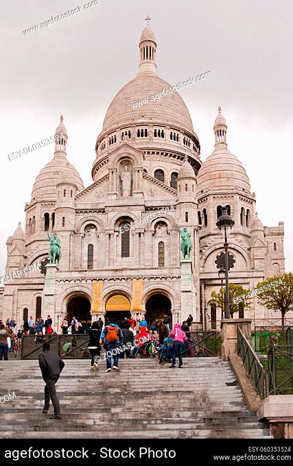 Sacre Ceure cathedral in Paris montmartre