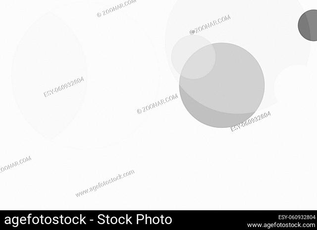 Abstract minimalist grey illustration with circles useful as a background