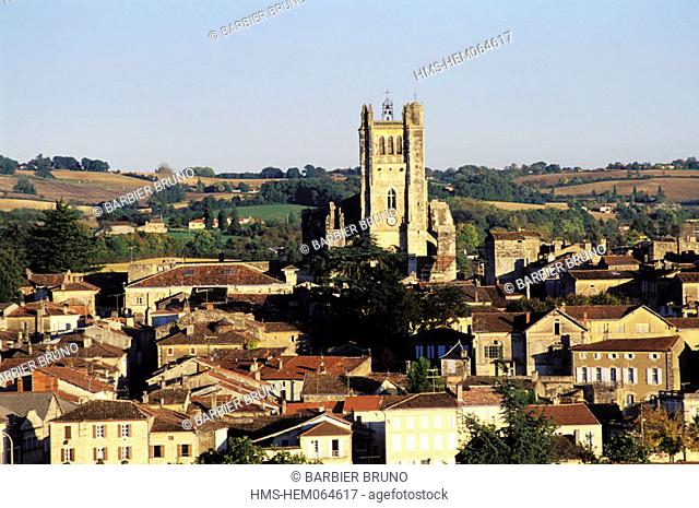 France, Gers (32), Gascogne region, cathedral and Condom old town