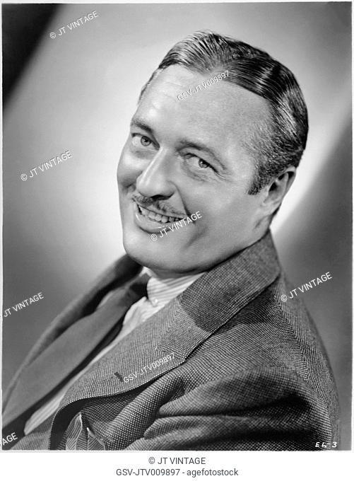 Edmund Lowe, Publicity Portrait for the Film, Under Cover of Night, MGM, 1937