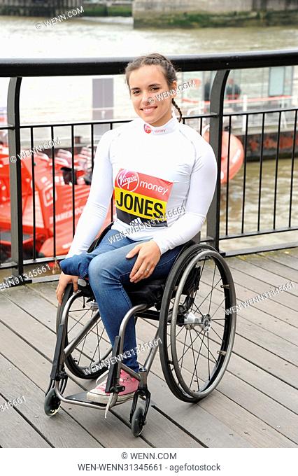 London Marathon 2017 - Elite Wheelchair Athletes - Photocall Featuring: Jade Jones Where: London, United Kingdom When: 21 Apr 2017 Credit: WENN.com