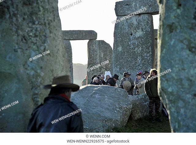 Stonehenge Autumn Equinox Celebrations. Druids, pagans and lay revellers gather at Stonehenge in Wiltshire to witness the Autumn equinox at dawn on 23 September...