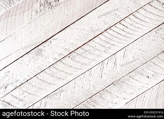 Rough wood texture white background with old natural pattern. Scratchy grunge surface rustic wooden backdrop for template website poster or concept design