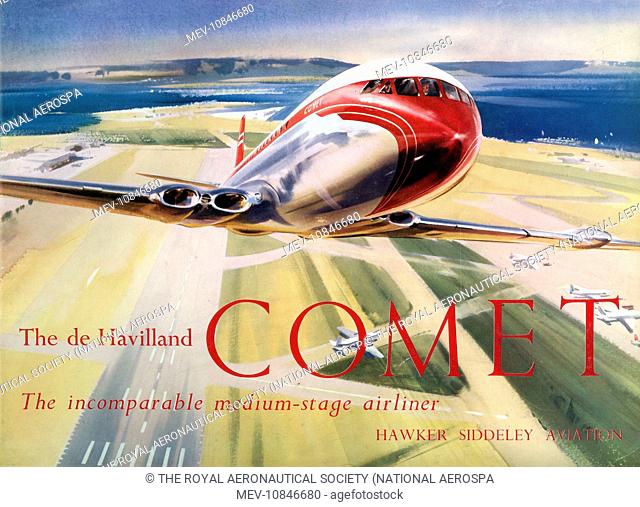 The de Havilland DH106 Comet first prototype, G-5-1 (later registered G-ALVG), Stock Photo, Picture And Rights Managed Image. Pic. MEV-10839501 | agefotostock