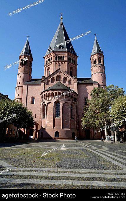 Germany, Rhineland-Palatinate, Mainz, old town, St. Martin's Cathedral