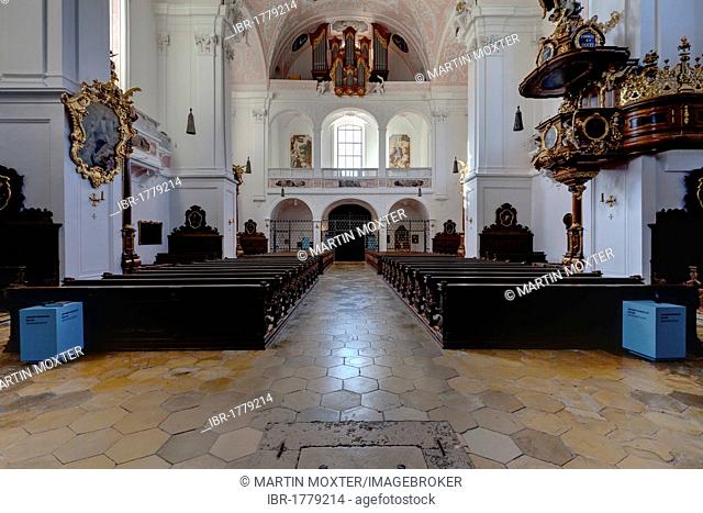 Schutzengelkirche, Guardian Angel Church, Residenzplatz square, Eichstaett, Altmuehltal valley, Upper Bavaria, Bavaria, Germany, Europe