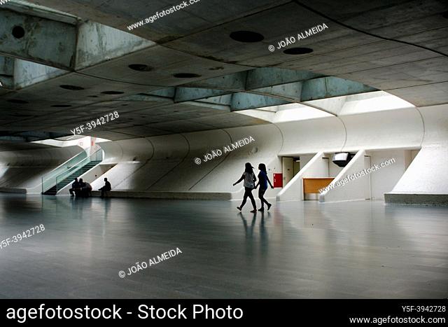 The futuristic Oriente station in Lisbon, designed by Calatrava