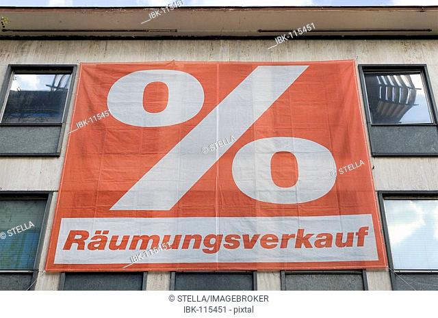 A clearance sale in Germany