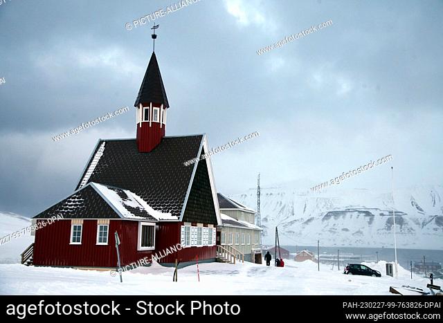 FILED - 27 February 2023, Norway, Longyearbyen: The Svalbard Church (Svalbard kirke) is considered to be the farthest north church on earth