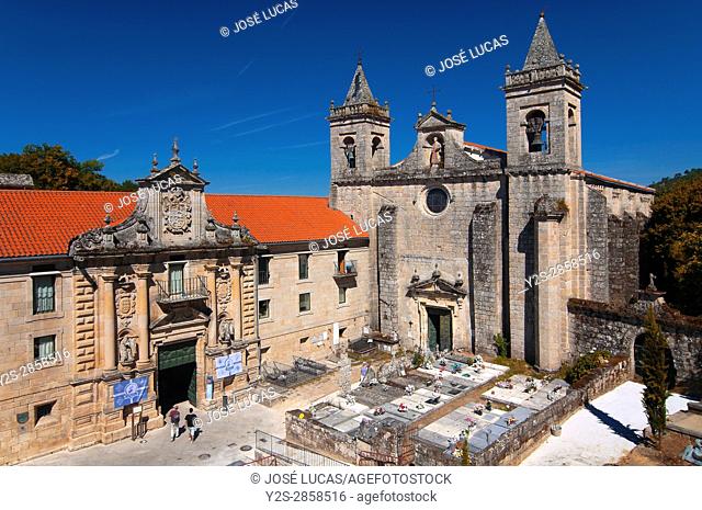 Monastery-Hotel of Santo Estevo de Ribas de Sil (10th century), Nogueira de Ramuin, Orense province, Region of Galicia, Spain, Europe