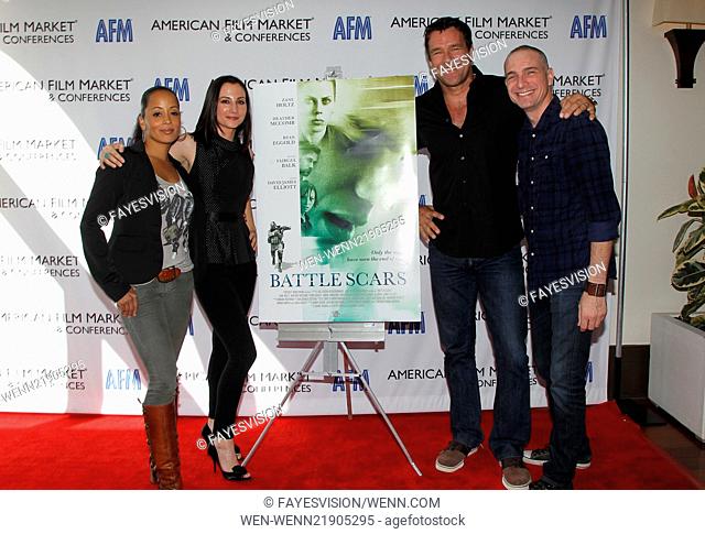 'Battle Scars' - Press Day at the American Film Market & Conferences (AFM) Featuring: Essence Atkins, Heather McComb, David James Elliott