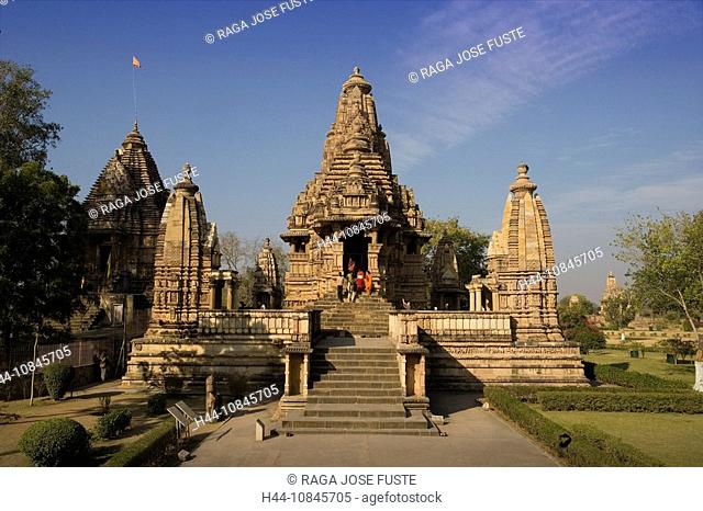 India, Khajuraho city, Madhya Pradesh, UNESCO, World heritage site, Lakshmana Temple, Asia, travel, January 2008, cult