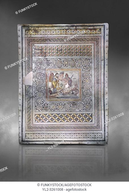 Roman mosaics - Persius & Andromeda Mosaic. Poseidon Villa Ancient Zeugama, 2nd - 3rd century AD . Zeugma Mosaic Museum, Gaziantep, Turkey