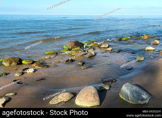 Estonia, North Coast, Baltic Sea, Liimala Beach, Stones