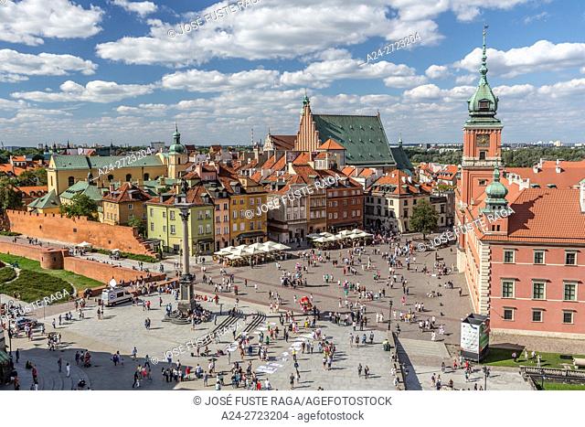 Poland, Warzaw City, Old Town, Castle Square