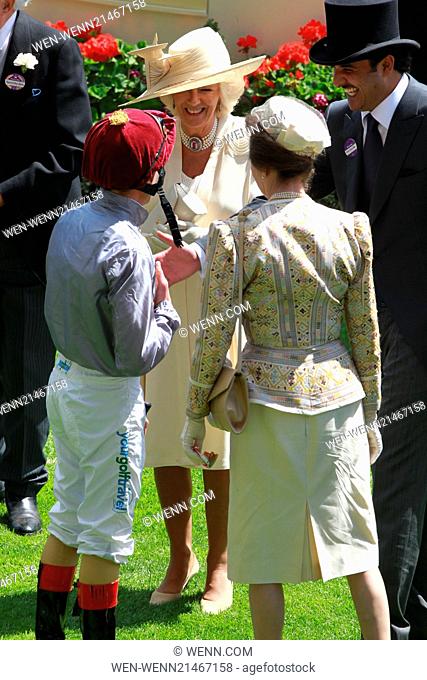 2014 Royal Ascot - Atmosphere and Celebrity Sightings - Day 2 - The Prince of Wales's Stakes Day Featuring: Frankie Dettori, Camilla