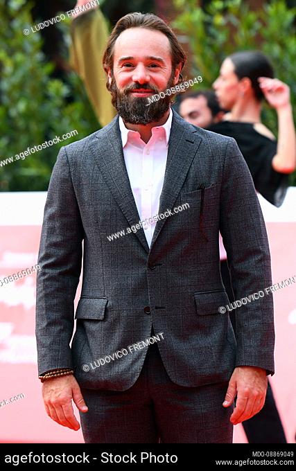 Italian actor Ludovico Fremont at Rome Film Fest 2021. Grido per un nuovo rinascimento Red carpet. Rome (Italy), October 23th, 2021