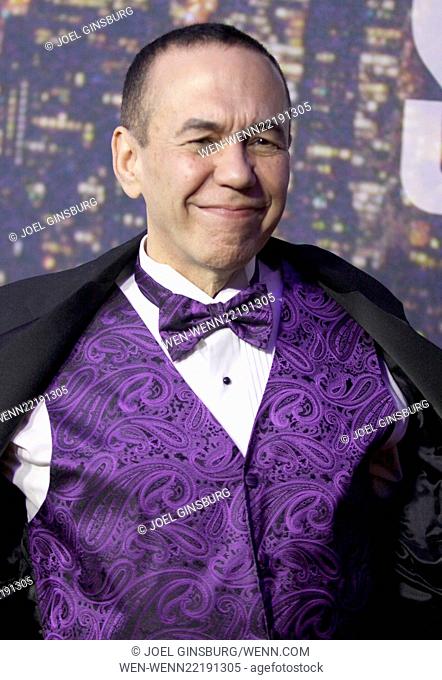 Saturday Night Live celebrates it's 40th anniversary with a star studded gala at the Rockefeller Plaza - Arrivals Featuring: Gilbert Godfried Where: New York
