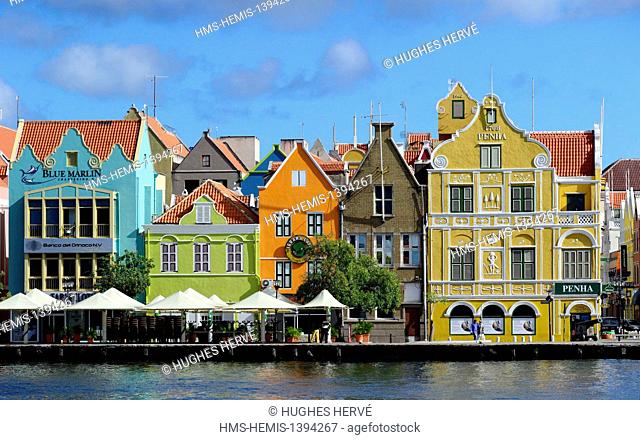 Dutch West Indies, Curacao island, Willemstad, listed as World Heritage by UNESCO, Punda, dutch colonial architecture and St. Anna Bay