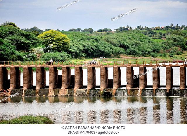 Bridge on river nira at nira narsingpur pune Maharashtra India Asia