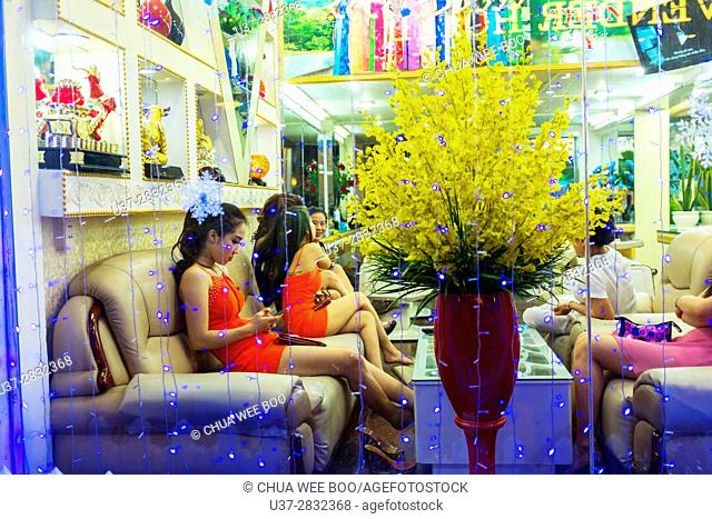 Beautiful ladies in Ho Chi Min City (Saigon). Vietnam