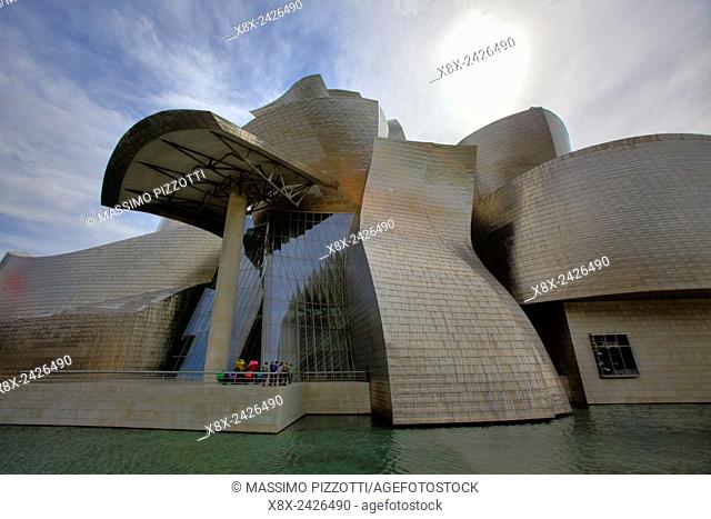 The modern Guggenheim Museum, Bilbao, Spain