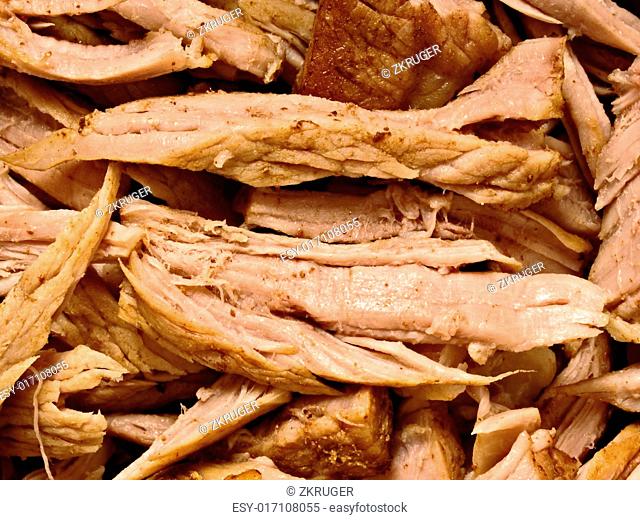 close up of american pulled pork food background