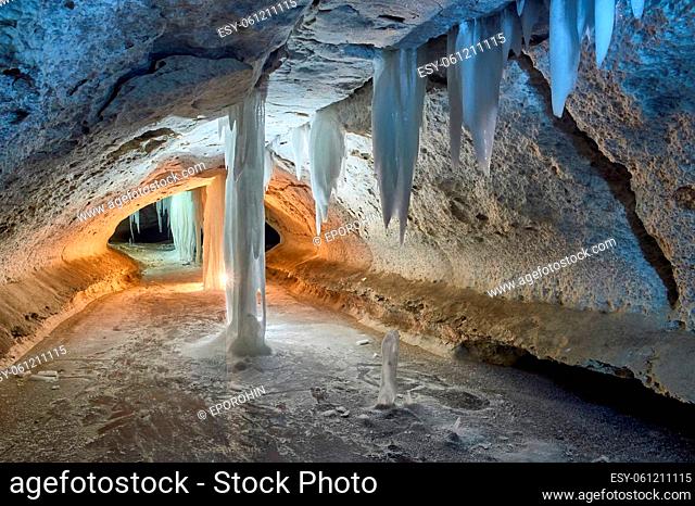 Pinezhsky karst caves in the Arkhangelsk region . High quality photo