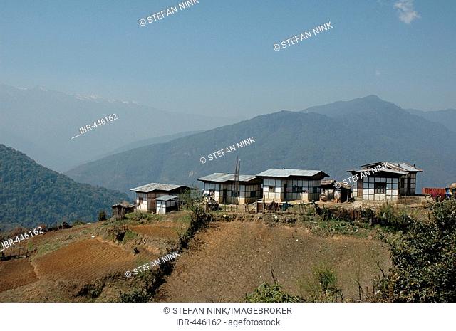 Small village, Bhutan, Himalaya