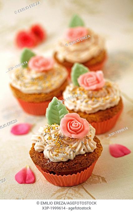 Cupcakes of roses