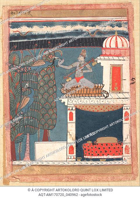 Setmalar Ragini: Folio from a ragamala series (Garland of Musical Modes), ca. 1630â€“40, India (Madhya Pradesh, Malwa), Ink and opaque watercolor on paper