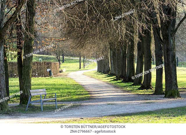 Botanica Park Recreational Area in Early Spring, Bad Schallerbach, Austria