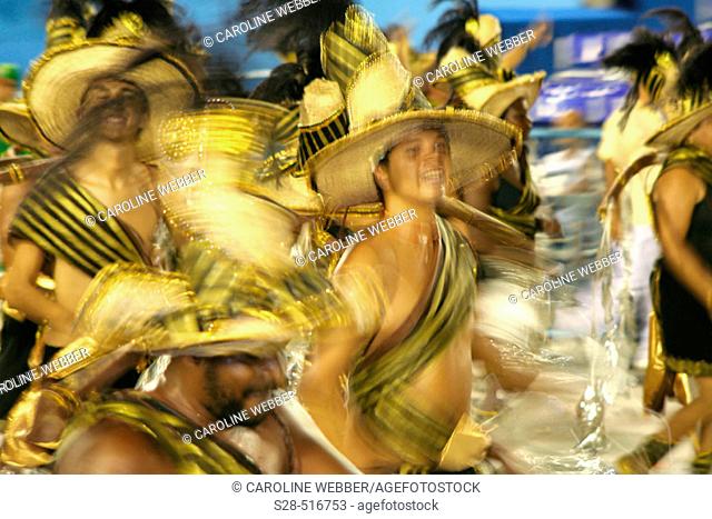 Man dancing at Carnival, Rio de Janeiro