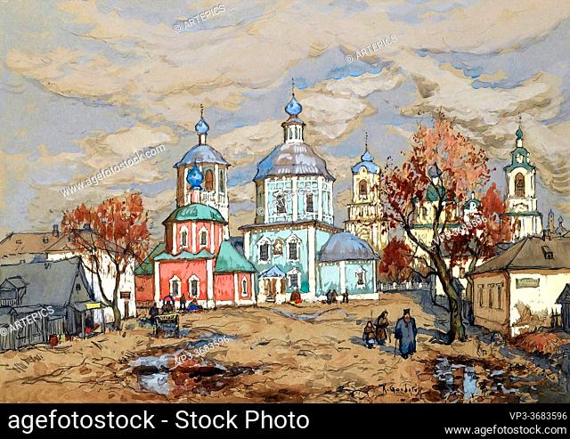 Gorbatov Konstantin Ivanovich - View of Toropets - Russian School - 19th Century