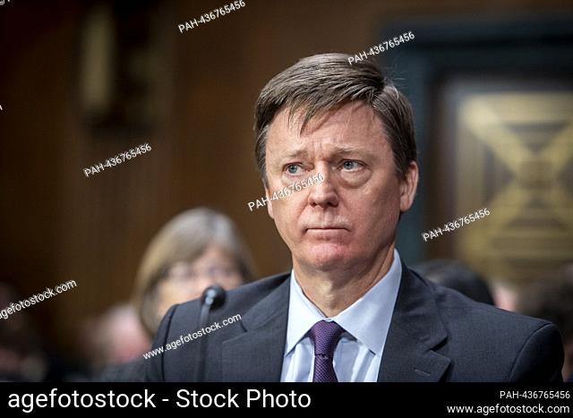 Kirk Edward Sherriff, appears before a Senate Committee on the Judiciary hearing for her nomination to be United States District Judge for the Eastern District...