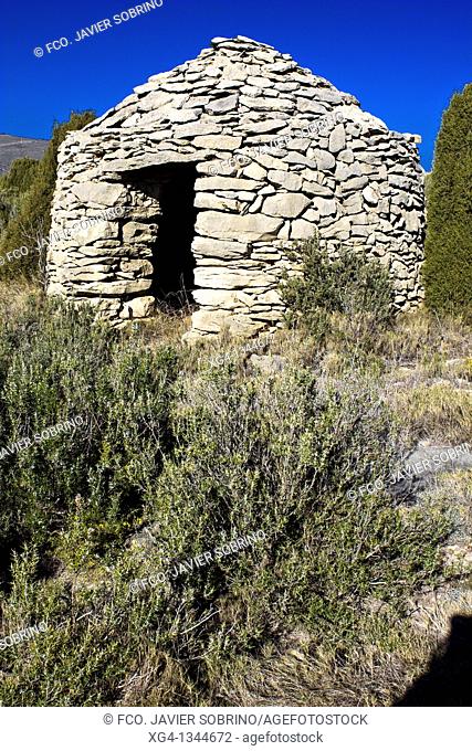 Dry stone cabin, Culla, Alt Maestrat, Castellon province, Comunidad Valenciana, Spain
